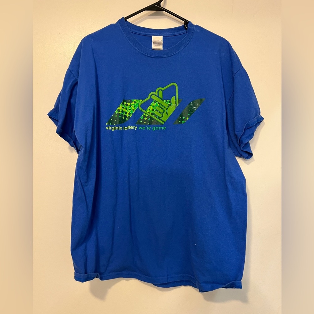 VA lottery blue XL t-shirt